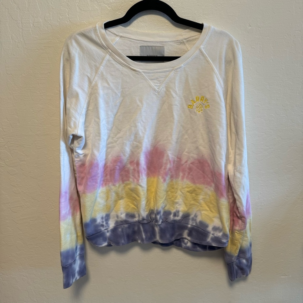 Chaser White Tie-Dye Long Sleeve Shirt